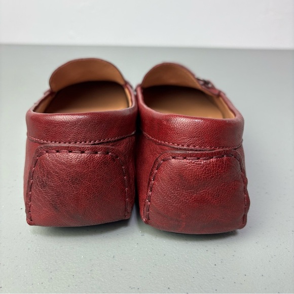 Johnston & Murphy Maggie Bit Red Driving Loafers Slip On 9.5M 78-14715 Flats - Picture 5 of 10
